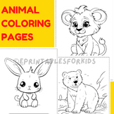 Animal coloring pages- Forest Animals Coloring Sheets-art 