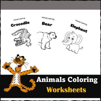Preview of Animal coloring worksheets