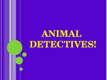 Preview of Animal detectives - riddle interactive game!