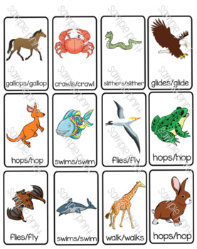 Animal movements by Christina's Classroom Printables | TpT