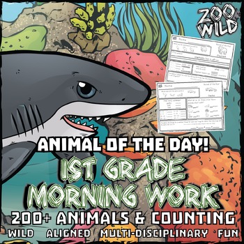 Preview of Animal of the Day! -- 1st Grade Morning Work Bundle -- ENTIRE YEAR