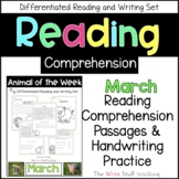 Reading Comprehension Animal of the Week March