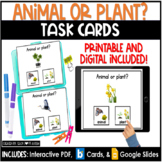 Animal or Plant | Science Task Cards | Boom Cards