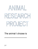 Animal research project