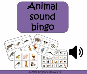 Preview of Animal sound bingo