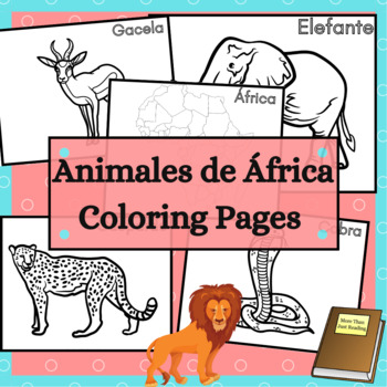 Preview of Animales de África Coloring Pages