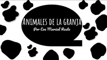 Preview of Animales de la Granja (Google Slide, Interactive Activities, Remote Learning)