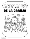 Animales de la Granja Spanish Coloring Book - Farm Animals