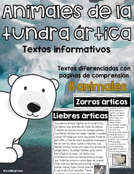 Preview of Arctic Tundra Animals- Spanish/ Animales de la tundra ártica