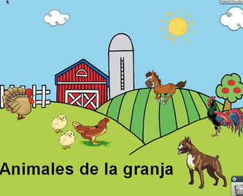 Preview of Animales de la granja for young kids (flipchart)