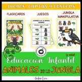 Animales de la jungla- Juegos, flashcards y descargables