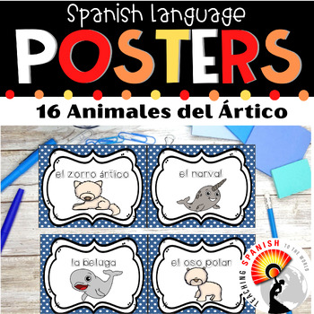Preview of Arctic Animals Posters in Spanish
