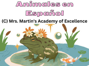 Preview of Animales en español