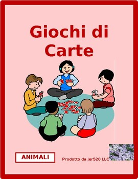 Preview of Animali (Animals in Italian) Card Games