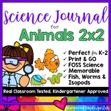 Animals 2x2 Interactive Science Journal for the FOSS unit.