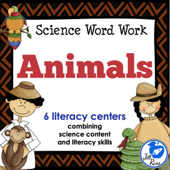 Preview of Animals: 6 Literacy Stations combining Science and Literacy for Big Kids
