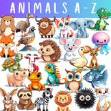 Animals A-Z Clip Art Set - Commercial Use Allowed