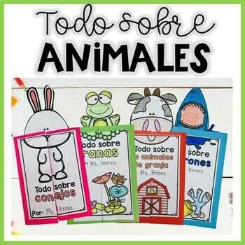 Preview of Animals Activities in Spanish | Actividades de animales y ciclo de vida