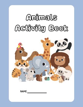 Preview of Animals Activity Book