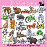 Animals Alphabet Clip Art Set