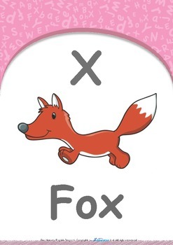 animals animal movement letter x fox pre nursery