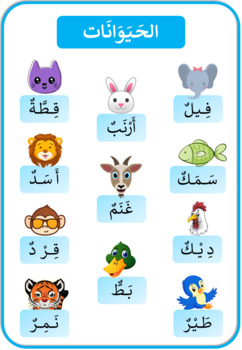 Preview of Animals - Arabic