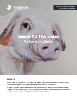 Preview of Animals & Art Curriculum: The Story Behind a Portrait (Middle School)