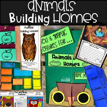 Preview of Animals Building Homes Journeys 2nd grade Unit 2 Lesson 6