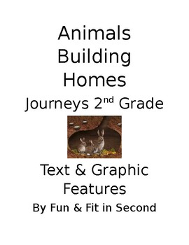 Preview of Animals Building Homes Text & Graphic Features