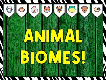 Animals Bulletin Board Kit & Door Décor, ANIMAL BIOMES! by Nitin Sharma