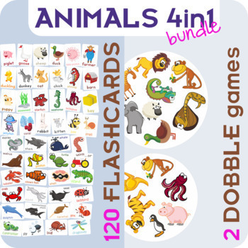 Preview of Animals Bundle 4in1