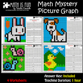 Animals Bunny Duck Snail Dog – Math Mystery Picture Graph