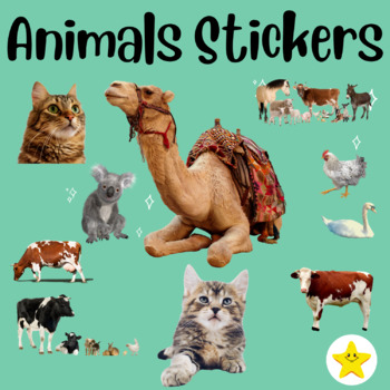 Animals Clip Art Digital Stickers - COPYRIGHT FREE by Stickers Store