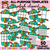 Animals Clipart Sections Templates Fish