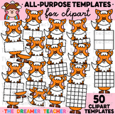 Animals Clipart Sections Templates Fox