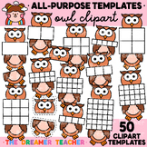 Animals Clipart Sections Templates Owl