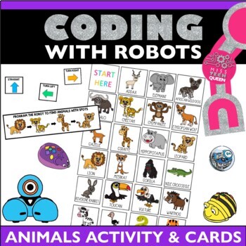 Preview of Code and go Mouse Animals Mat Coding Robotics BeeBot Robot Dash Activities