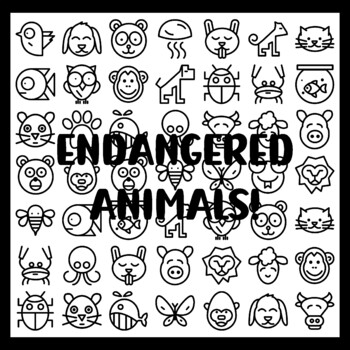 Animals Collaborative Ar t Activity, ENDANGERED ANIMALS! 3 by 3 feet