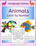 Animals Color by Number pictures - fun activity