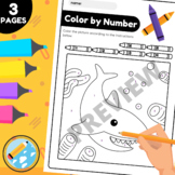 Animals Color by Number worksheets | Animals Coloring Pages