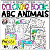 Animals Coloring Pages | Animal Facts Coloring Book | ABC 