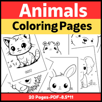 Animals Coloring Pages -Alphabet Activities Preschool -Coloring Book ...