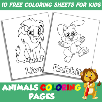 Preview of Animals Coloring Pages For Kids