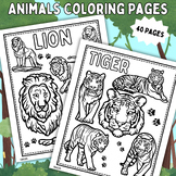 Animals Coloring Pages - Forest Animals Coloring Sheets