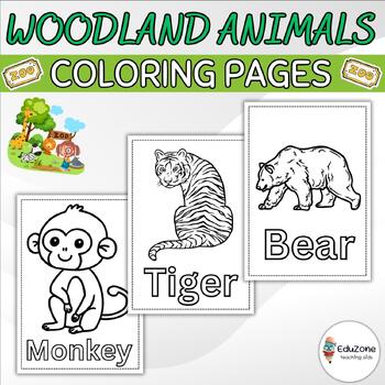 Preview of Animals Coloring Pages for Toddlers: A Fun and Easy Way to Learn About Animals!