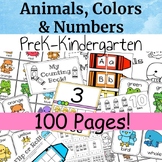 Animals, Colors, Numbers 1-10 Activities | Crayon Name Cra