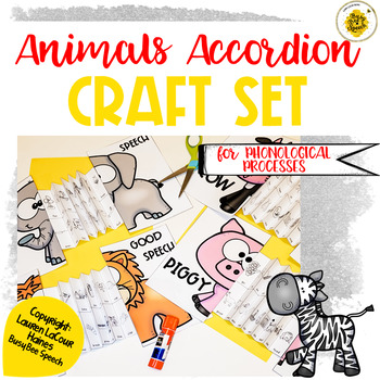 Speech Therapy Animals Craft Set For Phonological Processes TpT   Original 5101979 1 