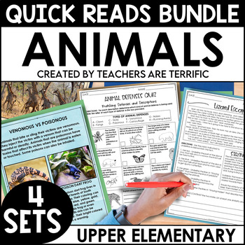 Preview of Animals Daily Quick Read Bundle