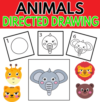 How to draw animals, Follow along drawing for kids