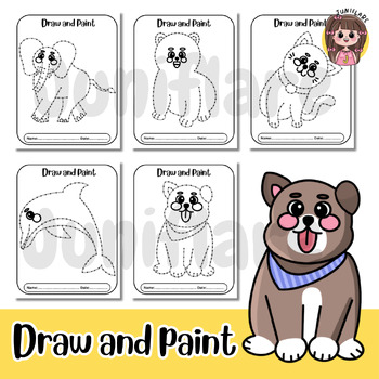 Preview of Free! Animal Clip Art, Directed Drawing, Tracing Practice, Tracing Lines